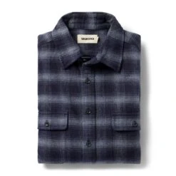 The Yosemite Shirt In Navy Shadow Plaid