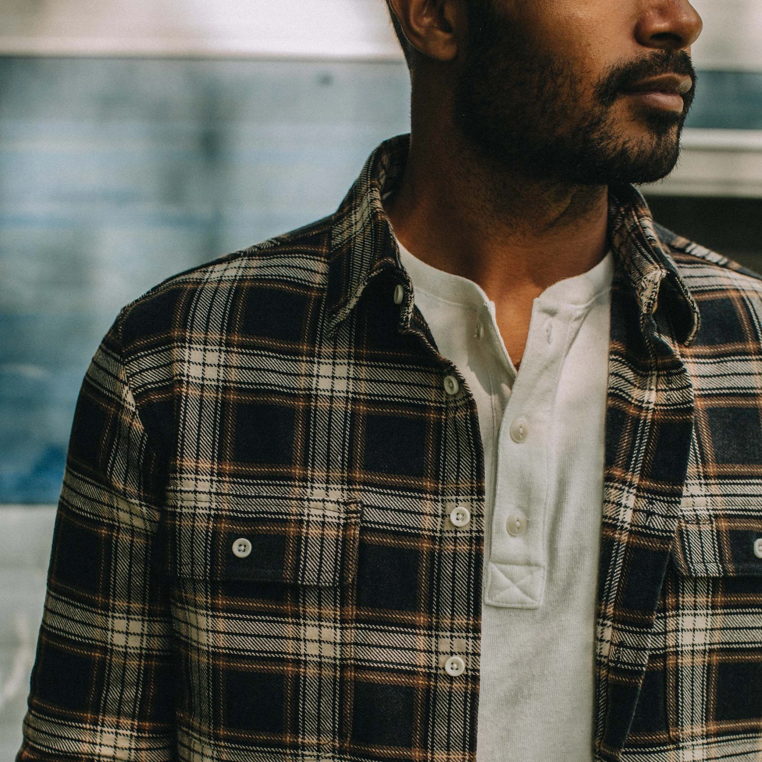 The Ledge Shirt In Admiral Plaid - Image 3