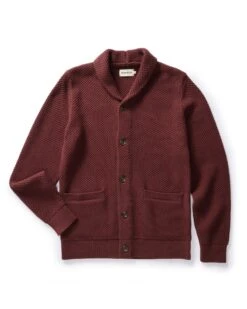 The Crawford Sweater In Black Cherry
