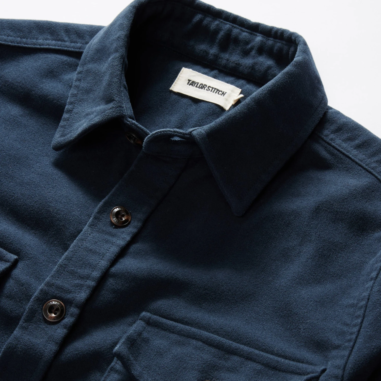 The Maritime Shirt Jacket In Dark Navy Moleskin - Image 7