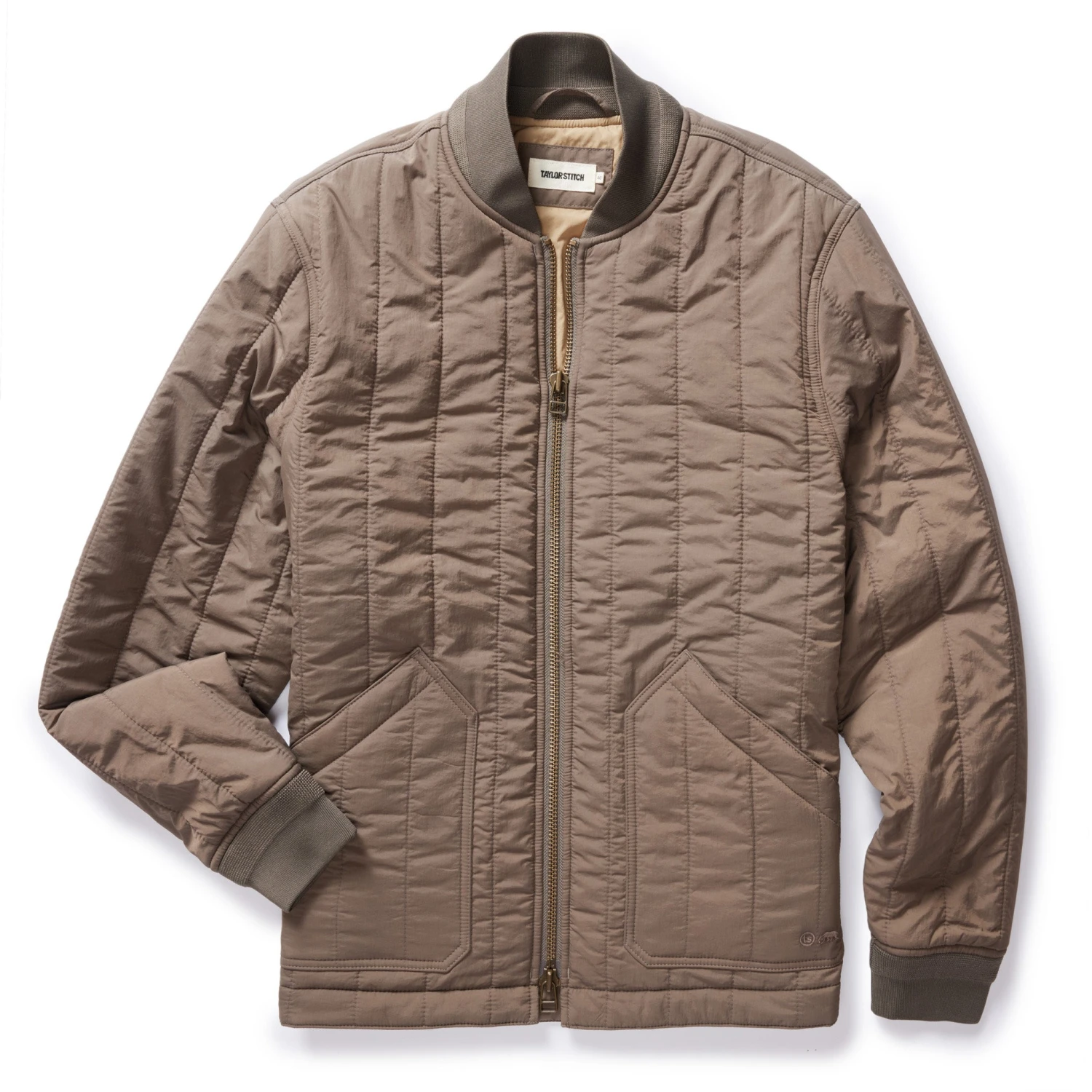 The Able Jacket In Morel Quilted Nylon