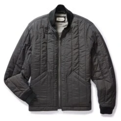 The Able Jacket In Faded Black Quilted Nylon