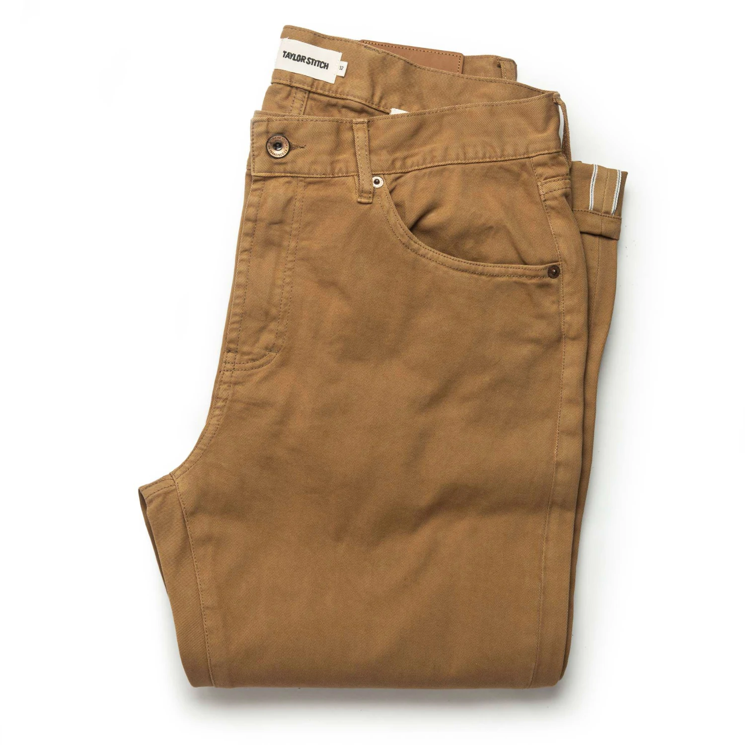 The Democratic All Day Pant In British Khaki Selvage