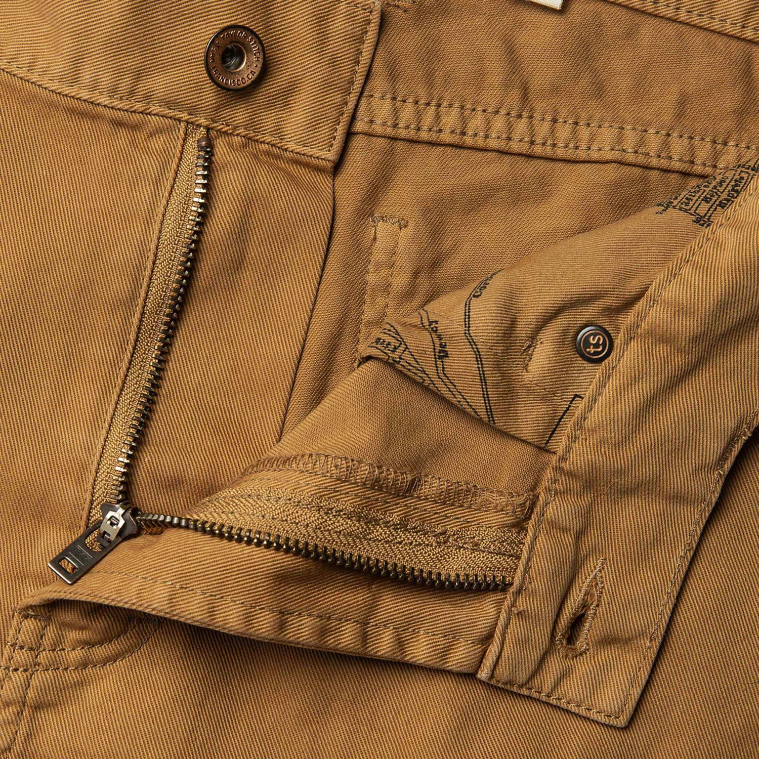 The Democratic All Day Pant In British Khaki Selvage - Image 5