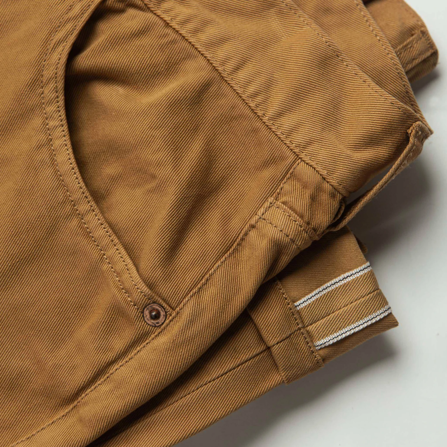 The Democratic All Day Pant In British Khaki Selvage - Image 7