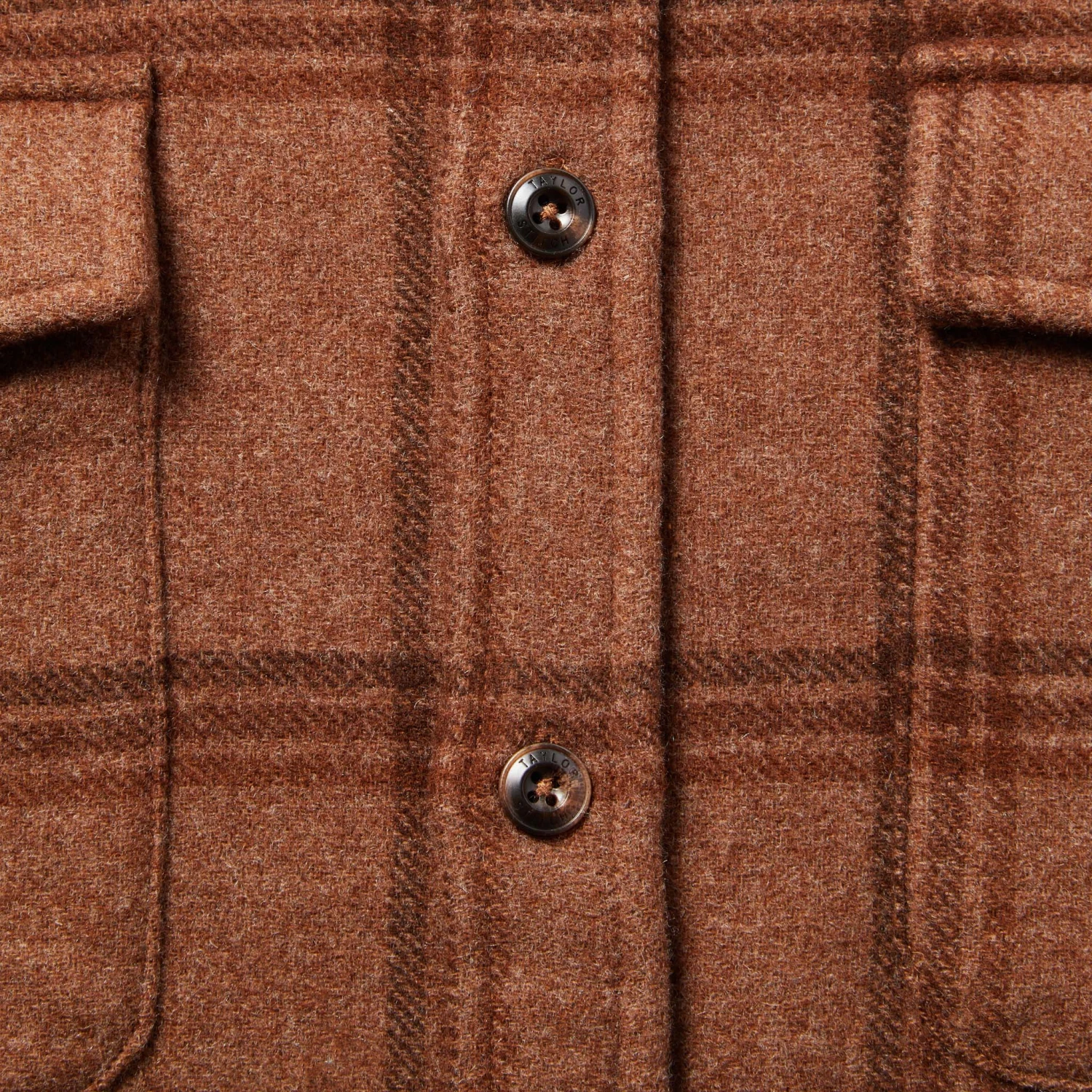 The Maritime Shirt Jacket In Espresso Plaid Wool - Image 7