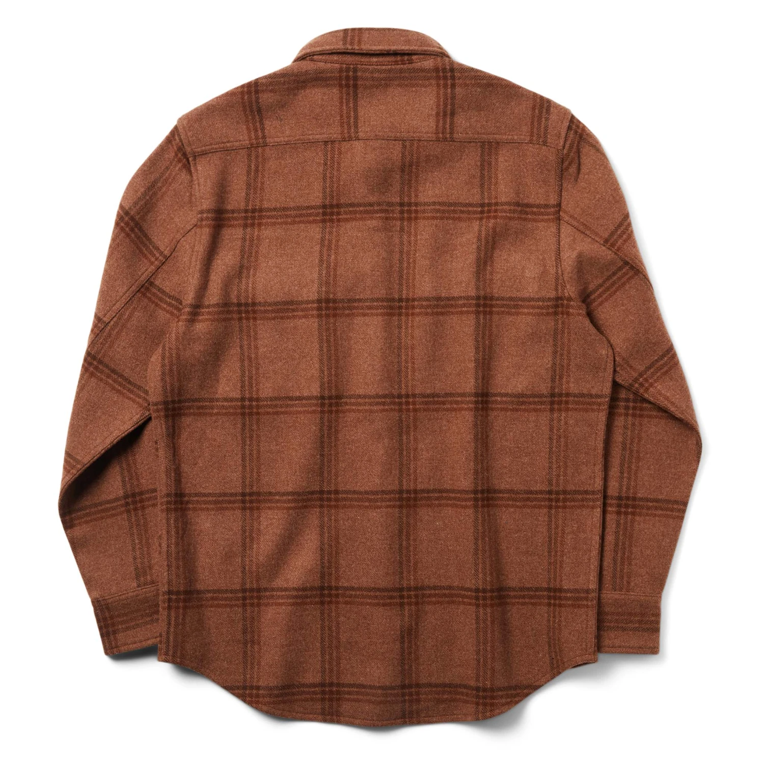 The Maritime Shirt Jacket In Espresso Plaid Wool - Image 9