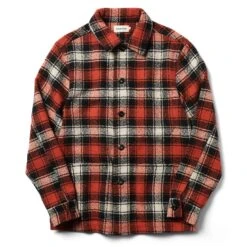 The Ojai Jacket In Garnet Plaid Wool
