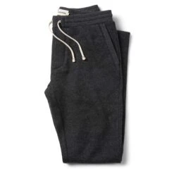 The Weekend Pant In Charcoal Herringbone Wool