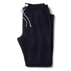 The Weekend Pant In Navy Boiled Wool