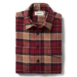 The Crater Shirt In Cardinal Check