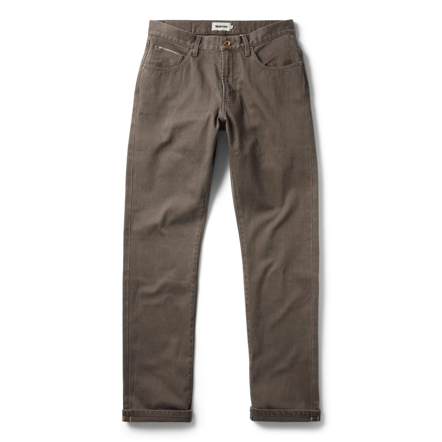 The Democratic All Day Pant In Washed Walnut Selvage - Image 7