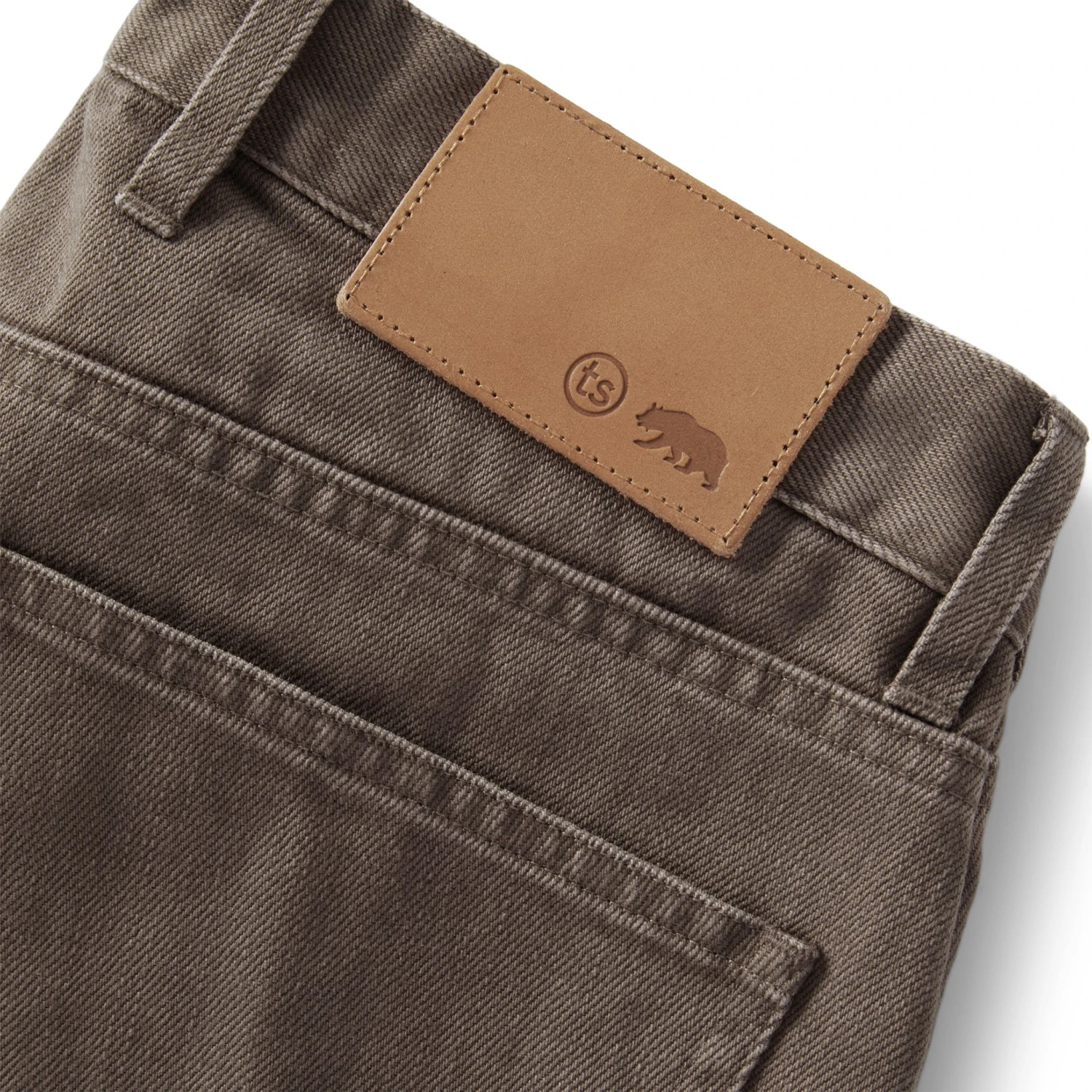 The Democratic All Day Pant In Washed Walnut Selvage - Image 6