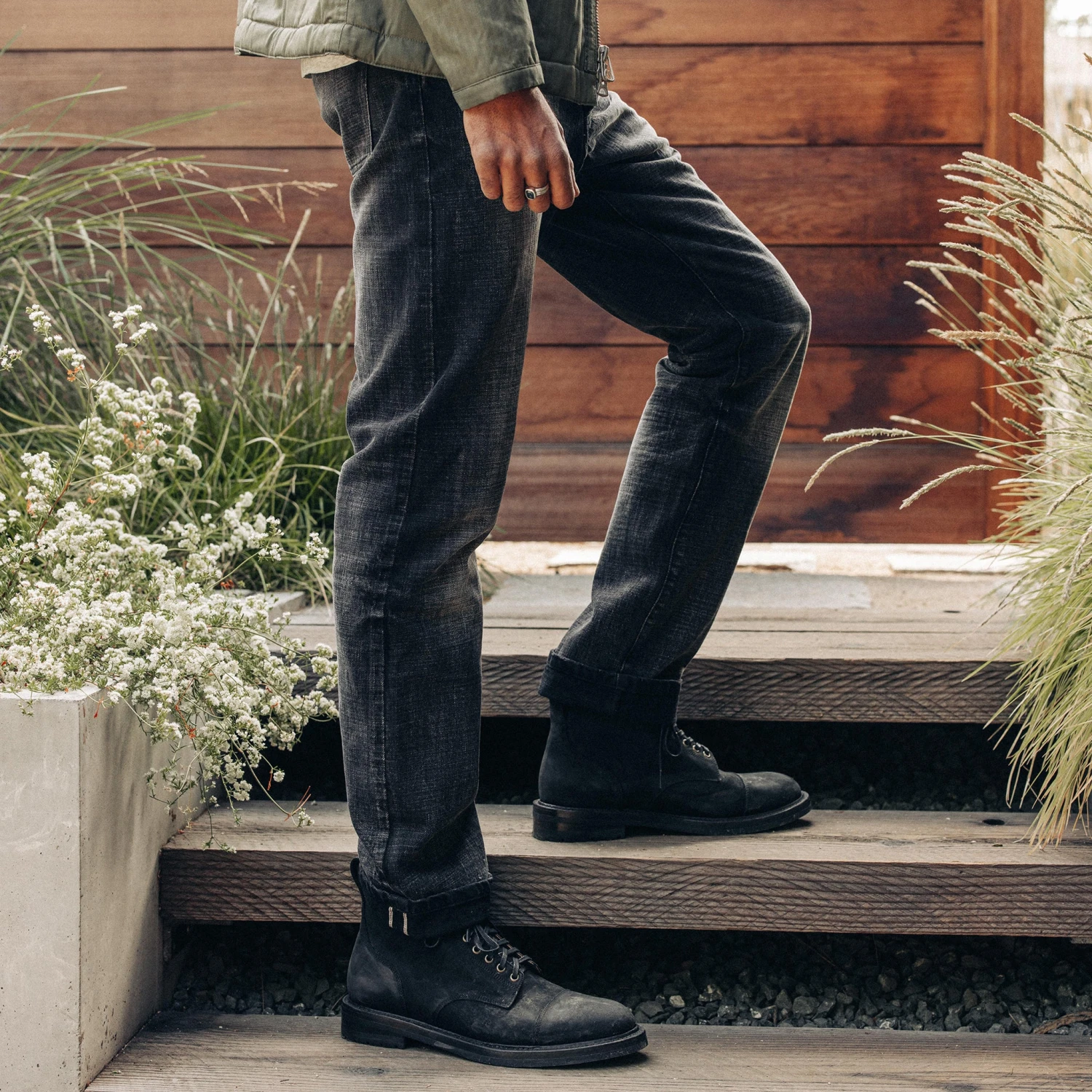 The Democratic Jean In Black 3-Month Wash Selvage - Image 2