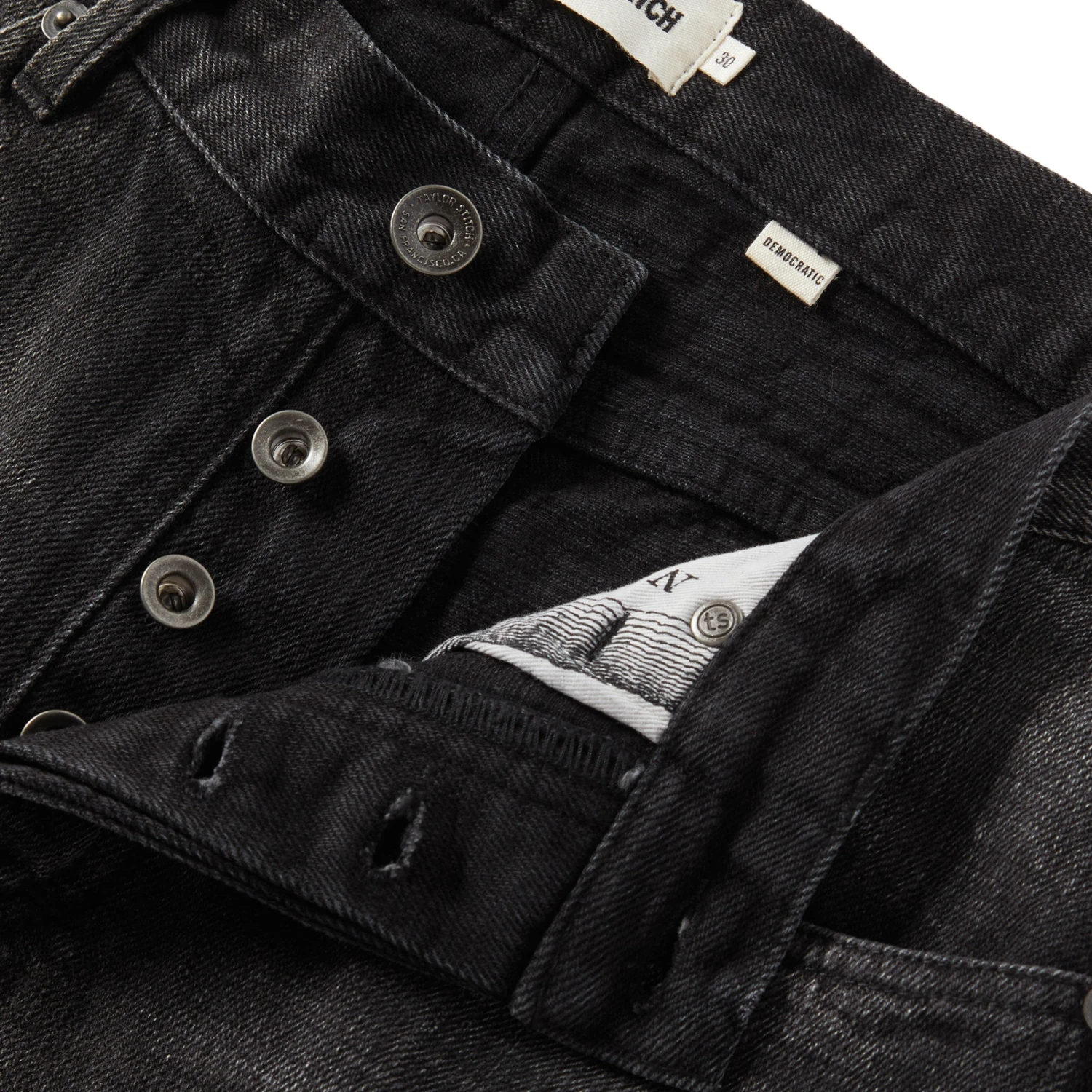 The Democratic Jean In Black 3-Month Wash Selvage - Image 4