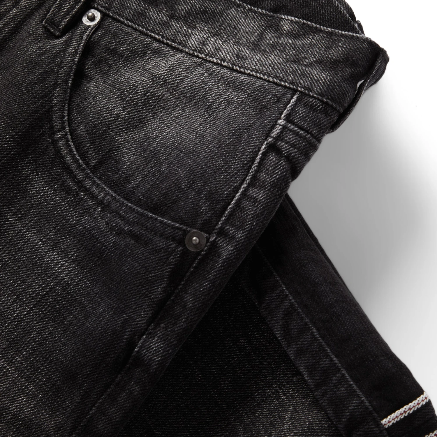 The Democratic Jean In Black 3-Month Wash Selvage - Image 8