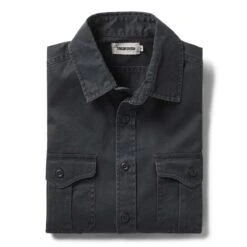 The Saddler Shirt In Washed Coal