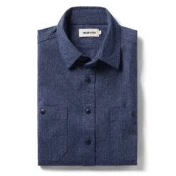 The Utility Shirt In Navy Jaspe