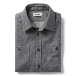 The Utility Shirt In Ash Donegal Wool