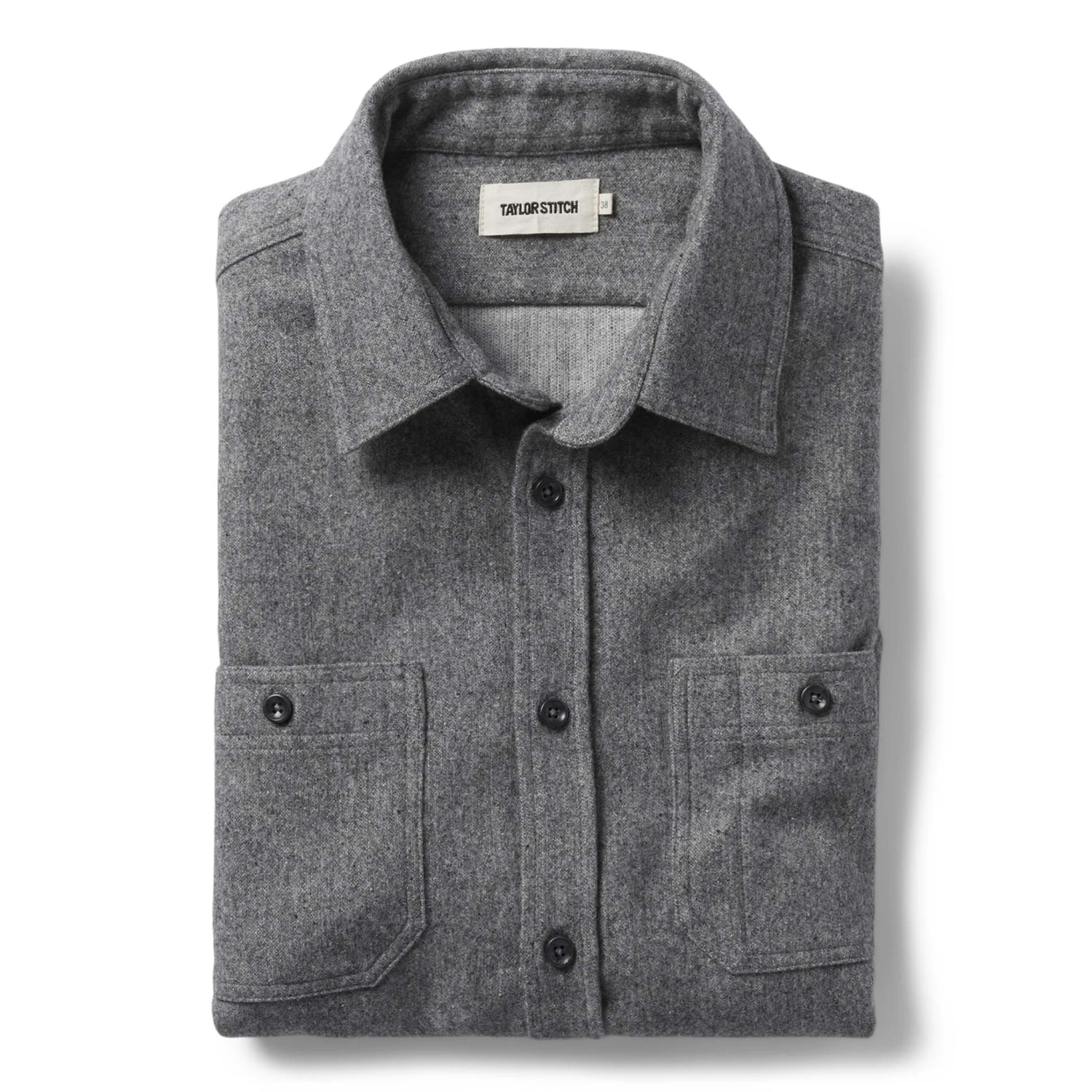 The Utility Shirt In Ash Donegal Wool
