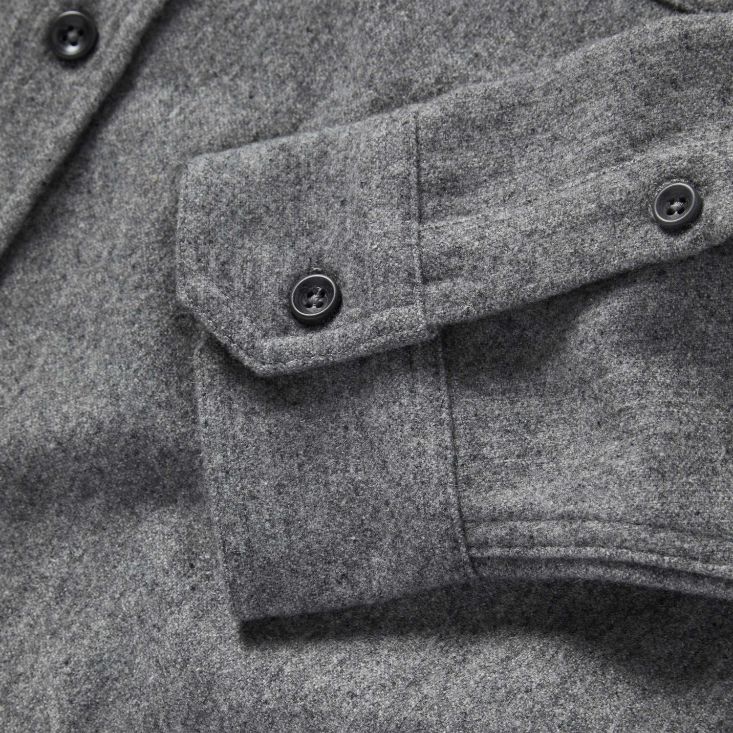 The Utility Shirt In Ash Donegal Wool - Image 6