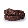 The Braided Belt In Dark Brown