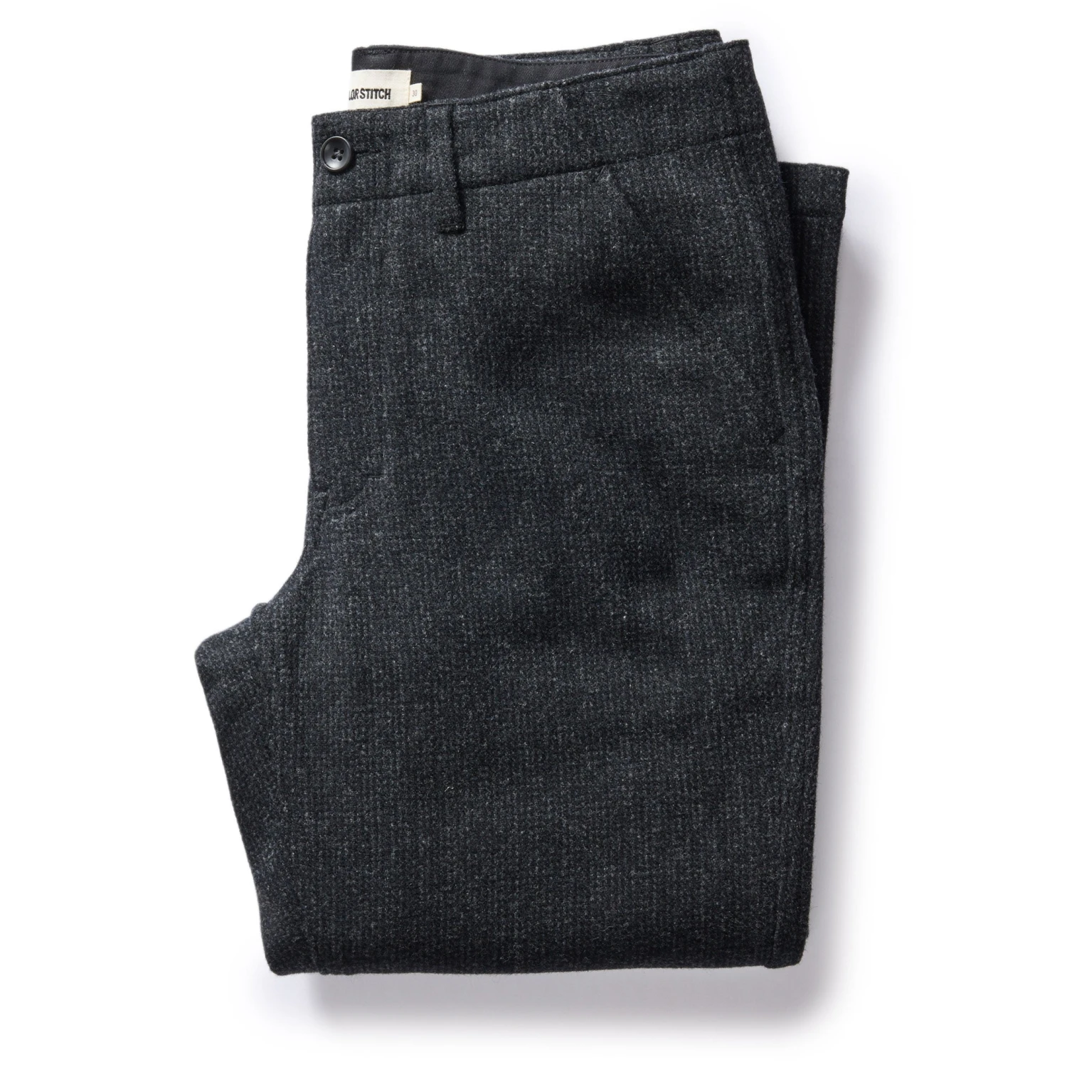 The Carnegie Pant In Charcoal Heather Wool