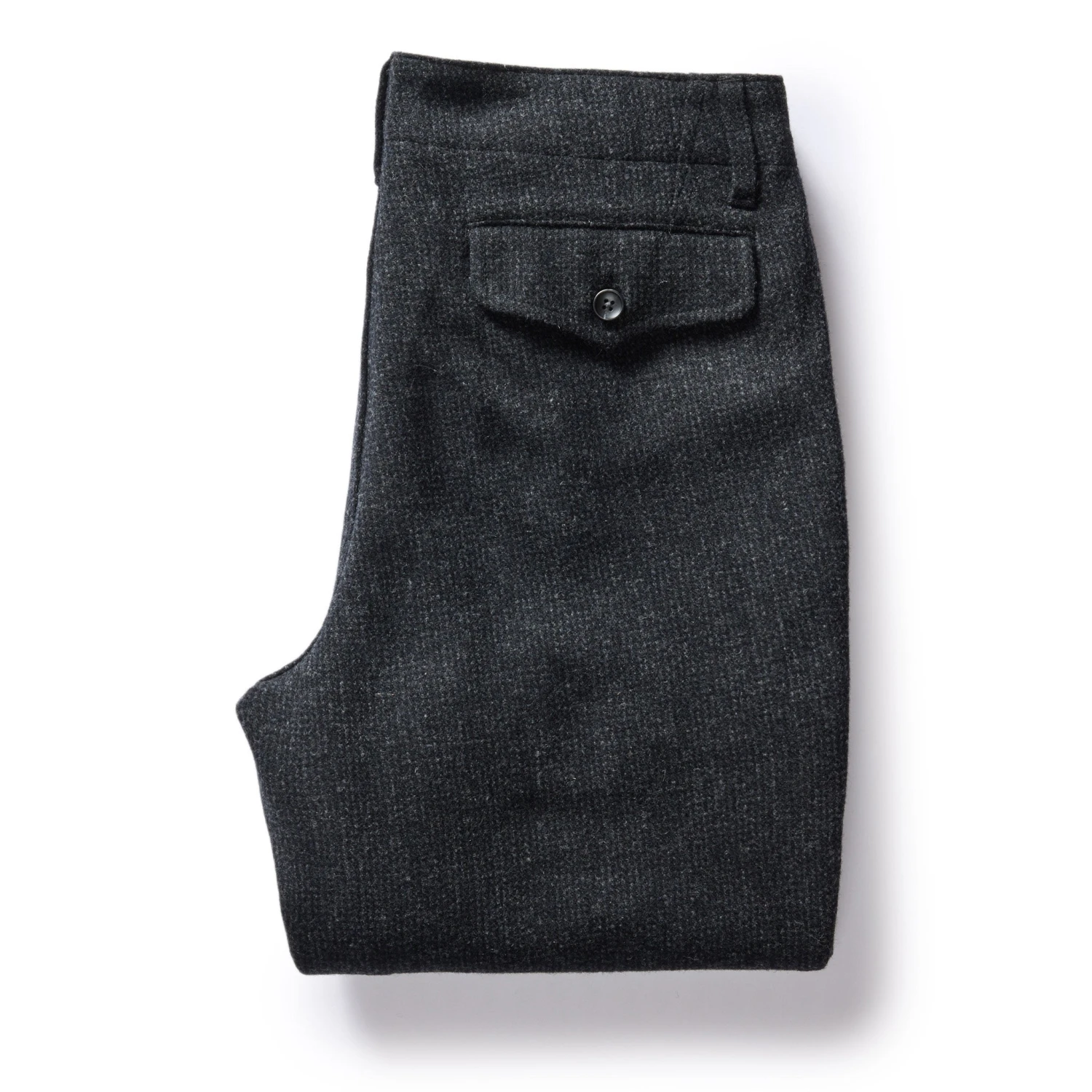 The Carnegie Pant In Charcoal Heather Wool - Image 6