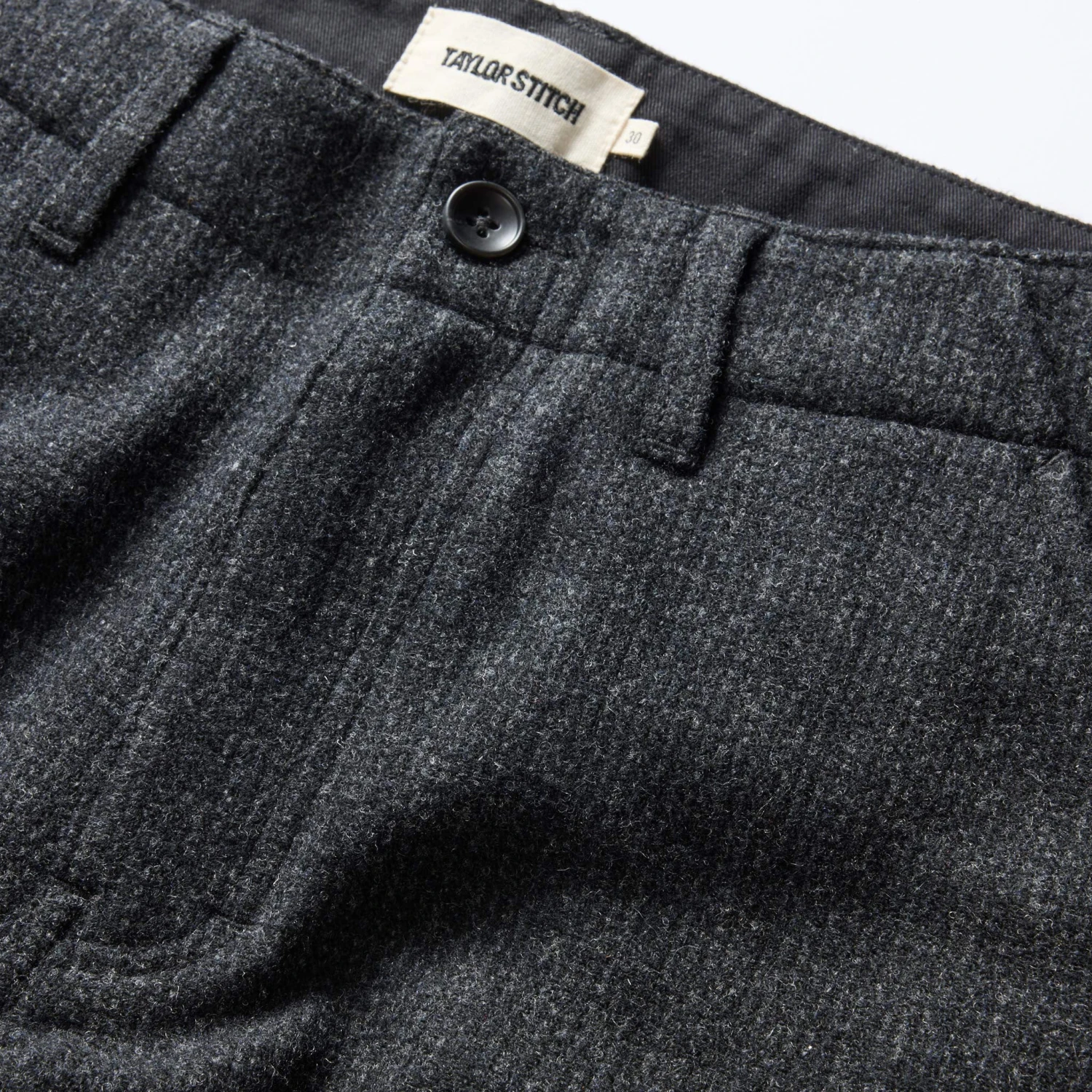 The Carnegie Pant In Charcoal Heather Wool - Image 8