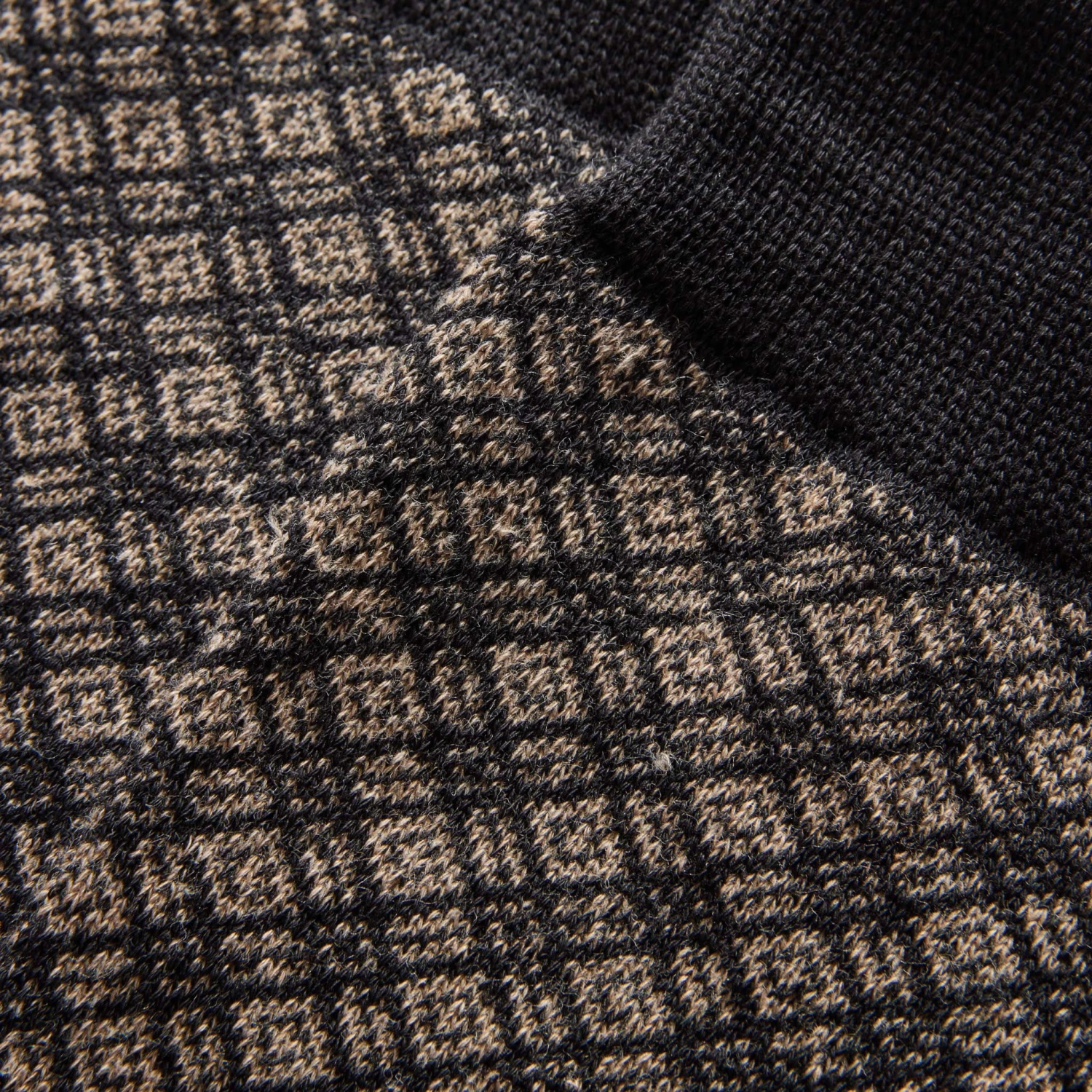 The Crew Sock In Coal Jacquard - Image 5