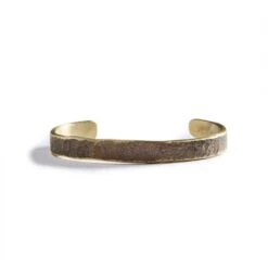 The Hammered Cuff In Brass