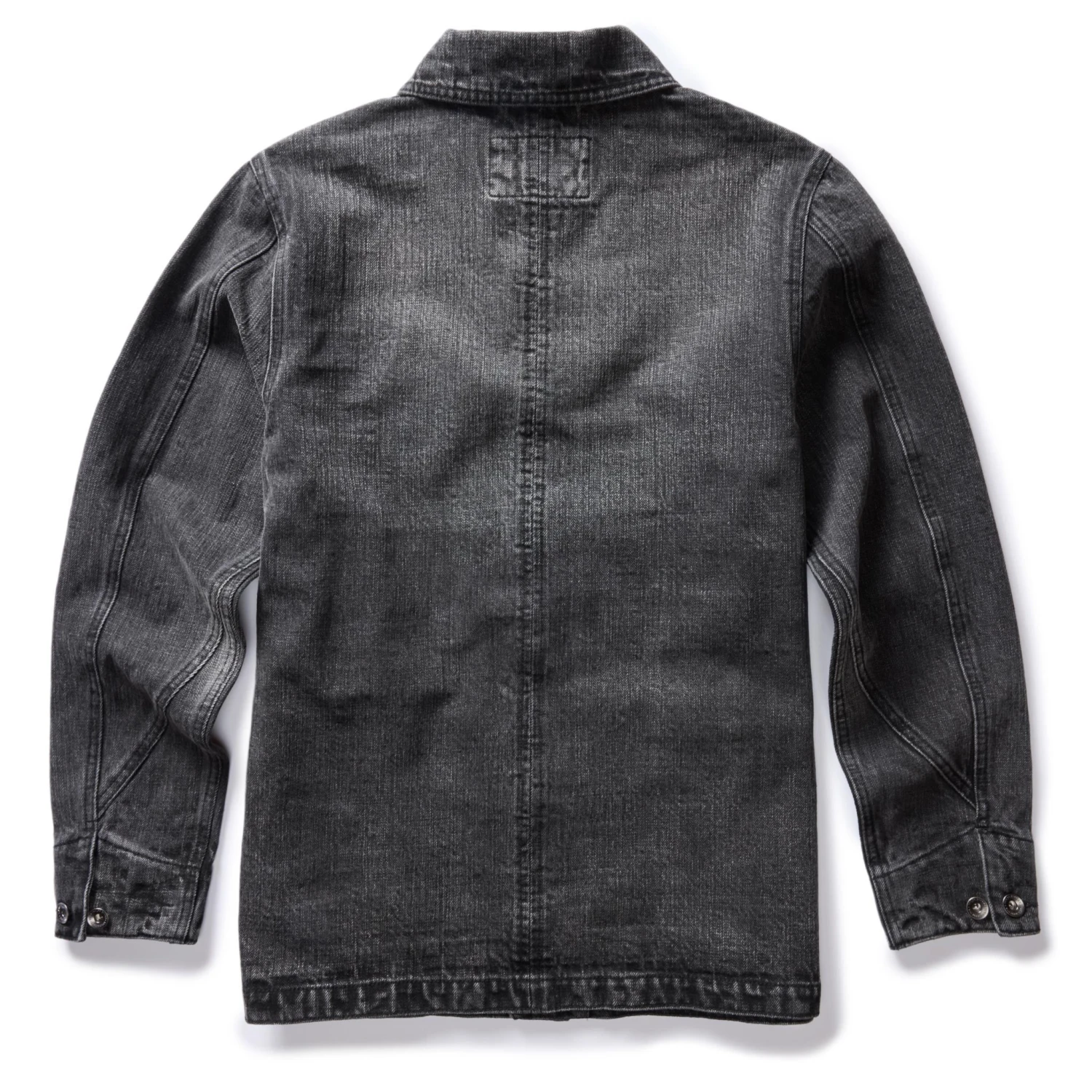 The Fremont Jacket In Black 3-Month Wash Selvage Denim - Image 6