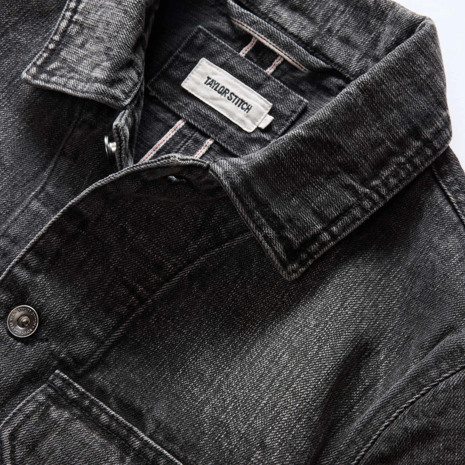 The Fremont Jacket In Black 3-Month Wash Selvage Denim - Image 7
