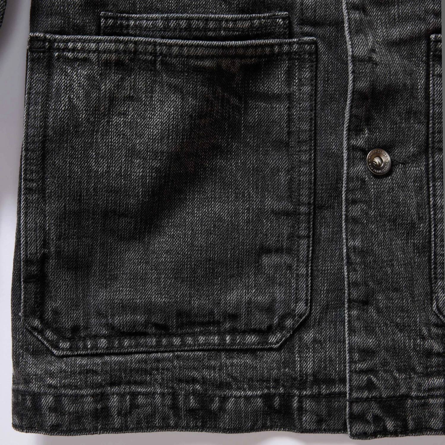 The Fremont Jacket In Black 3-Month Wash Selvage Denim - Image 8