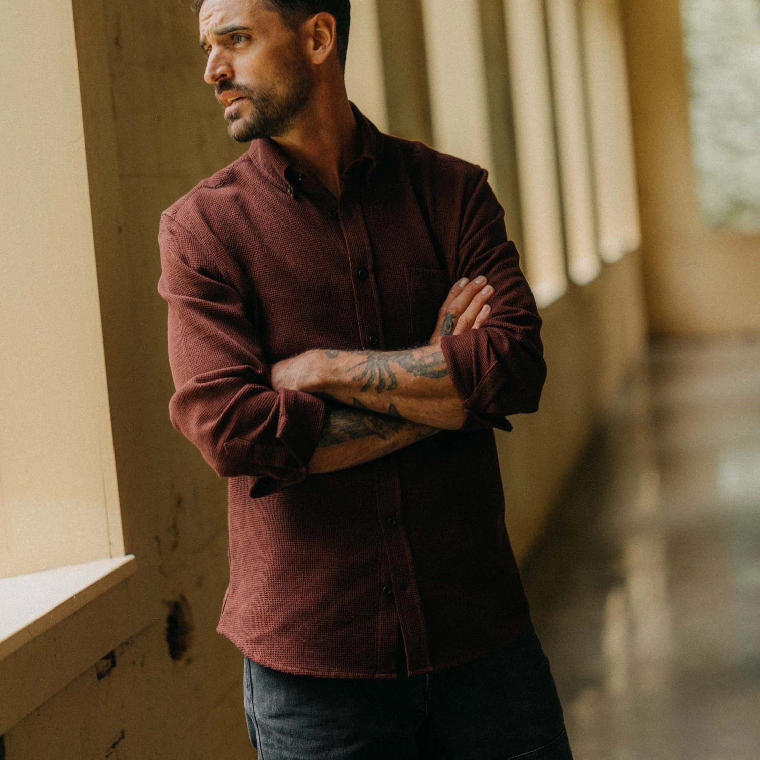 The Jack In Burgundy Waffle - Image 2