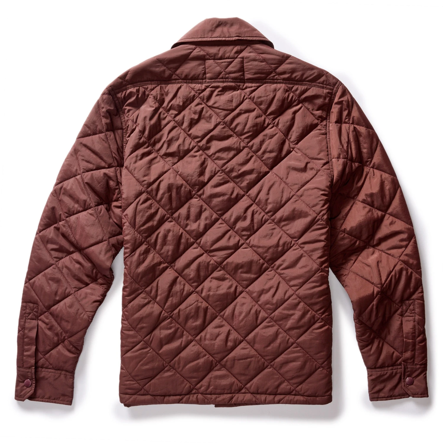 The Miller Shirt Jacket In Burgundy - Image 7