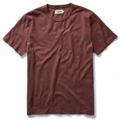The Organic Cotton Tee In Burgundy