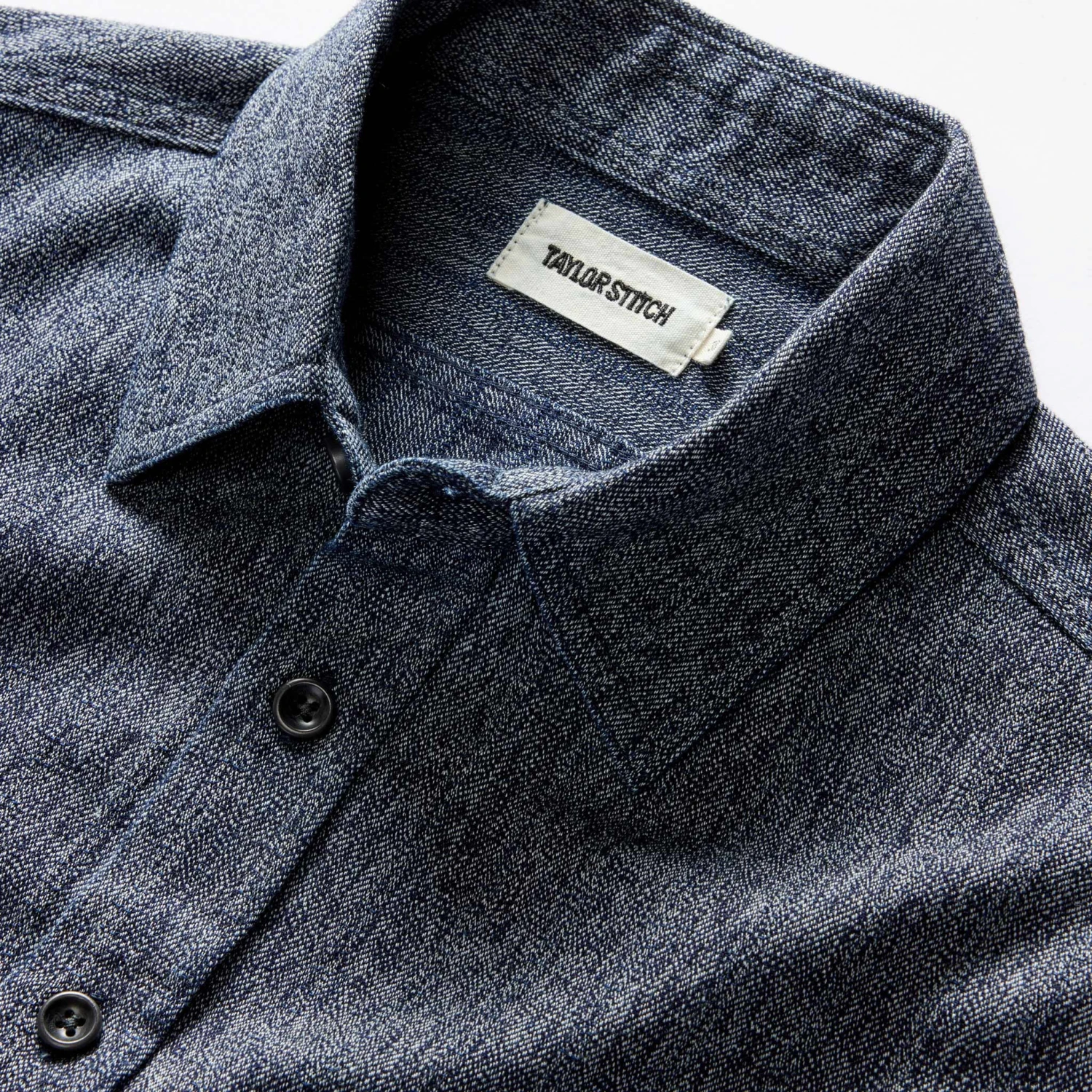 The Utility Shirt In Rinsed Indigo Herringbone - Image 6