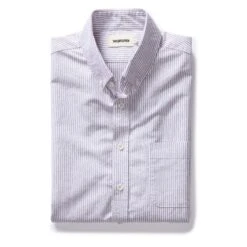 The Jack In Burgundy University Stripe Oxford