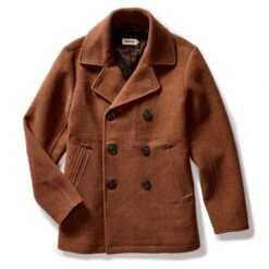 The Mariner Coat In Tarnished Copper Wool