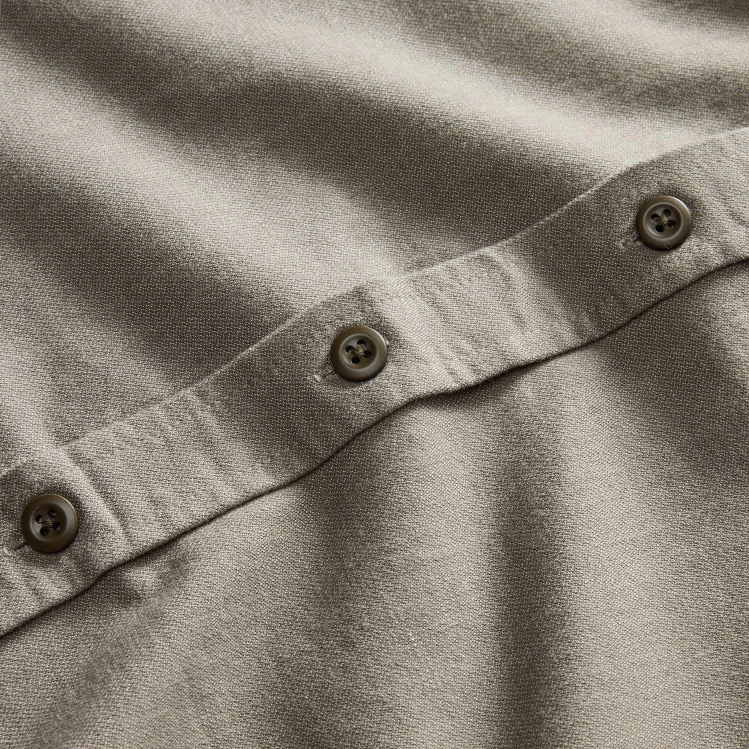 The Saddler Shirt In Smoked Olive Twill - Image 8