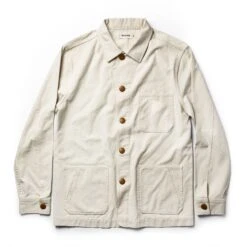 The Ojai Jacket In Natural Reverse Sateen
