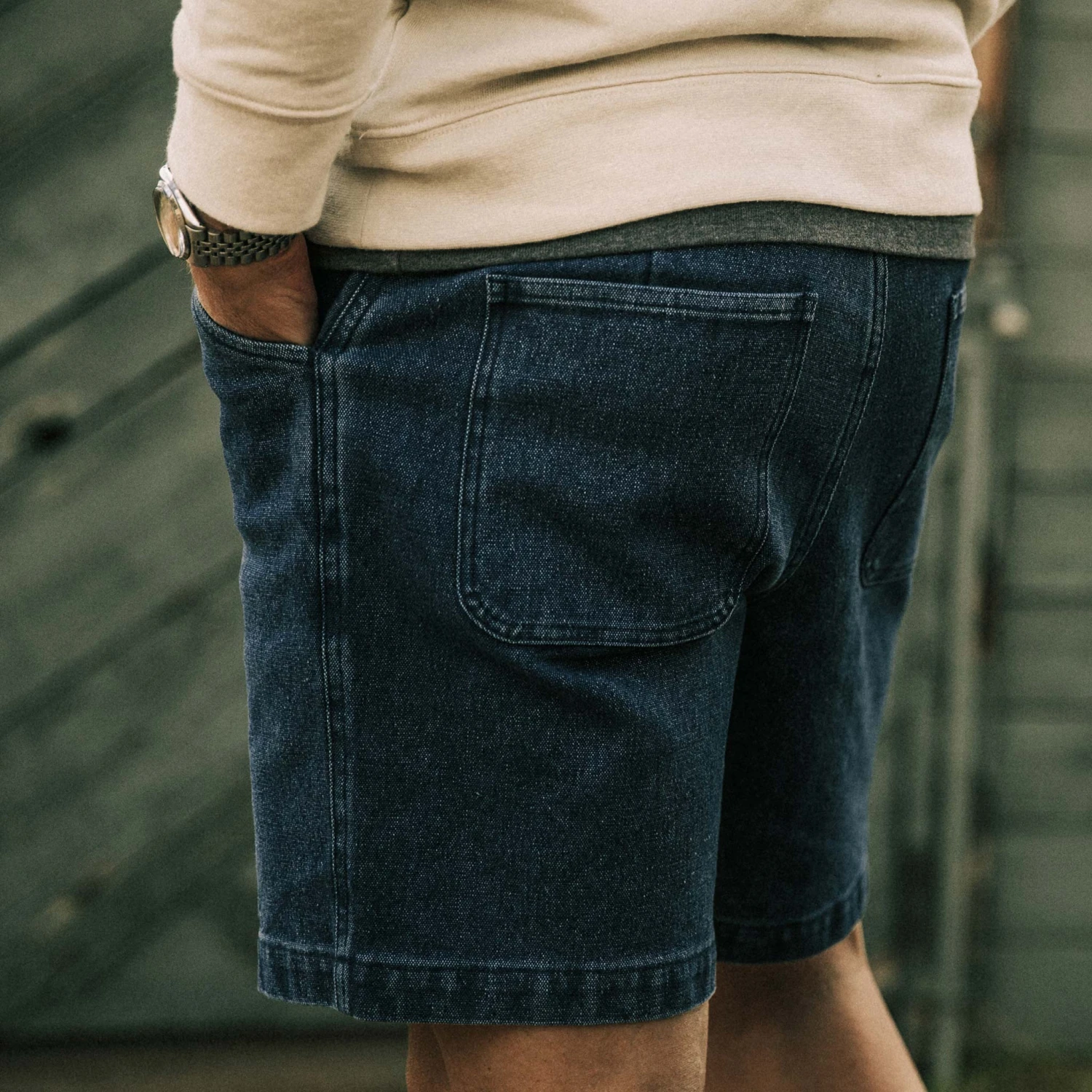 The Camp Short In Indigo Boss Duck - Image 4