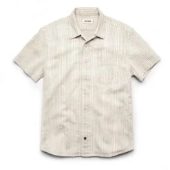 The Short Sleeve Hawthorne In Natural Stripe