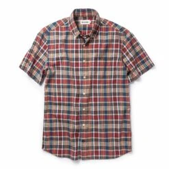 None The Short Sleeve Jack In Red Madras