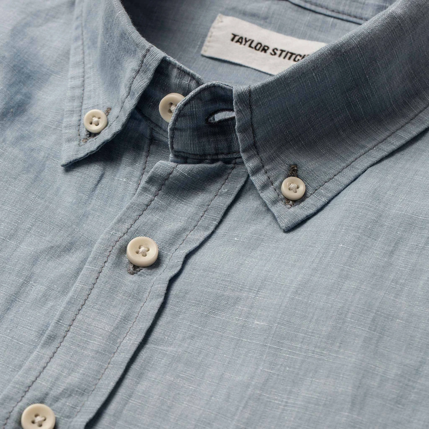 The Short Sleeve Jack In Sun Bleached Linen - Image 7