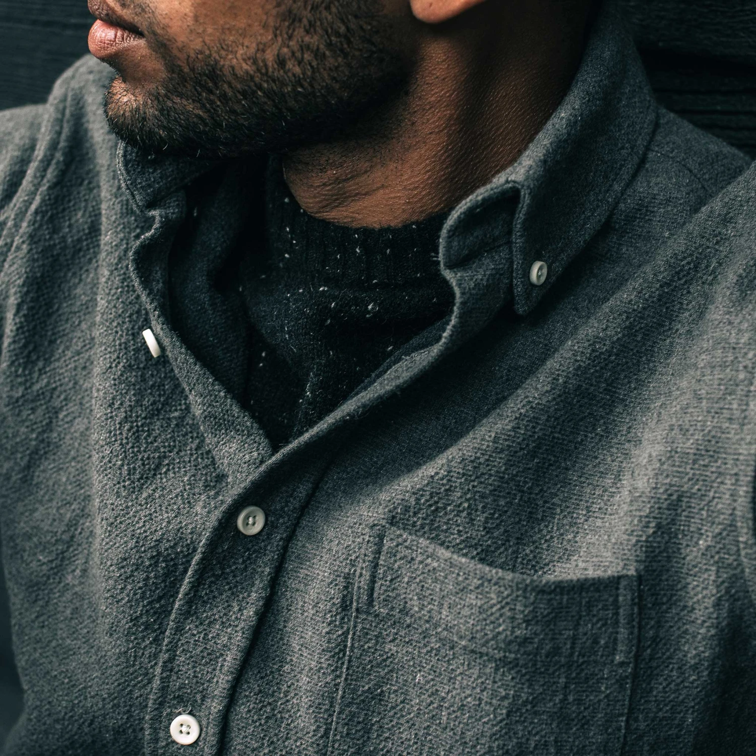 The Jack In Charcoal Double Cloth - Image 3