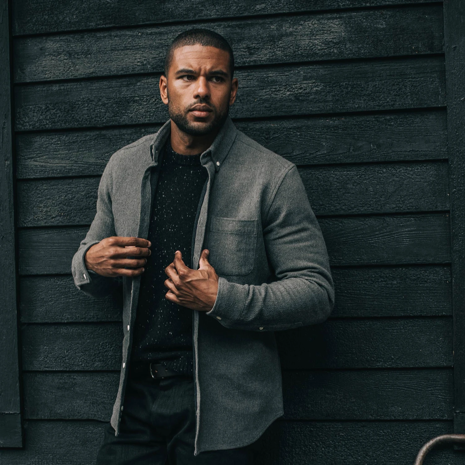 The Jack In Charcoal Double Cloth - Image 4