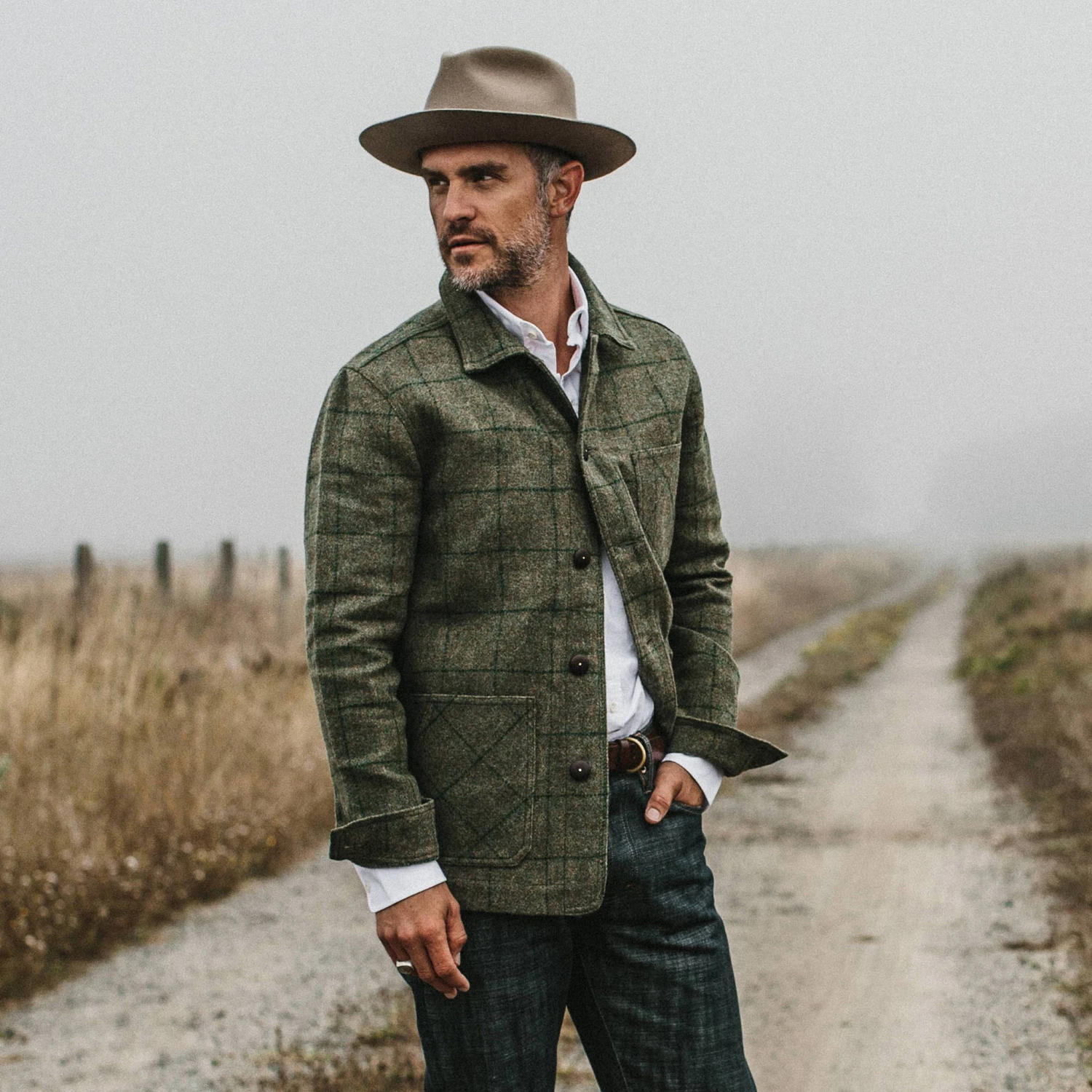 The Ojai Jacket In Windowpane Wool - Image 3