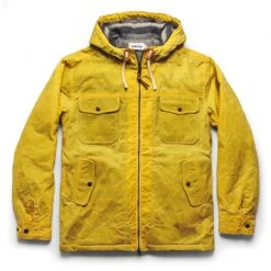 The Winslow Parka In Mustard Waxed Canvas
